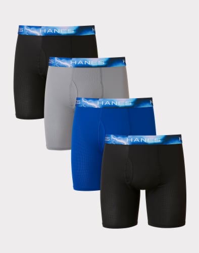Hanes® Ultimate Sport X-Temp® Boxers - 4 pack - Assorted Perspective: front