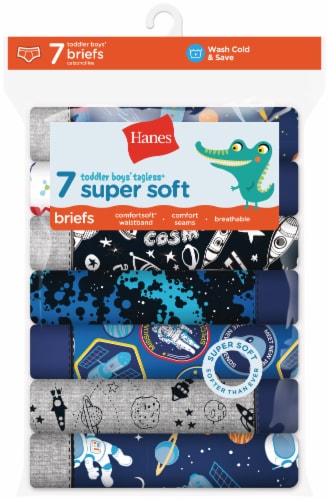Hanes® Toddler Boys' Tagless Super Soft Assorted Briefs - 7 Pack Perspective: front