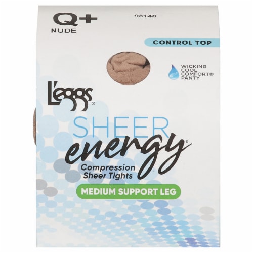 L'Eggs® Sheer Energy® Medium Support Sheer Pantyhose - Nude Perspective: front