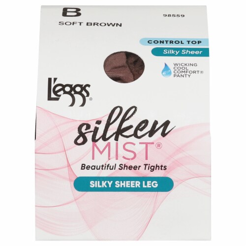 L'eggs® Silken Mist® Silky Sheer Cool Comfort Control Top Sheer Toe Perspective: front