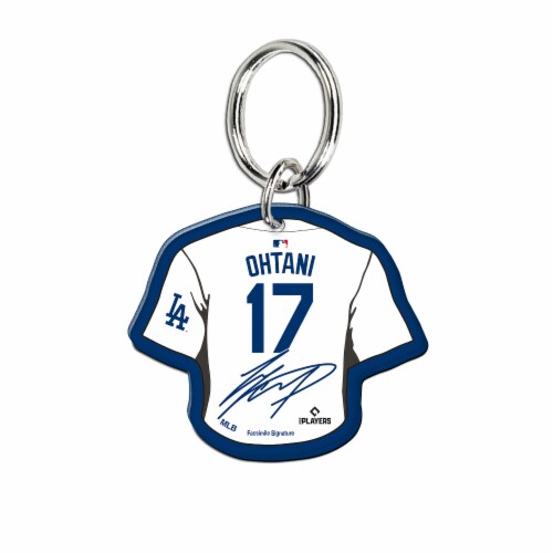 LA Dodgers™ Ohtani Metallic Acrylic Key Ring Perspective: front