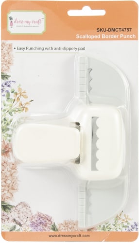 Dress My Craft Paper Punch -Scalloped Border Punch Perspective: front