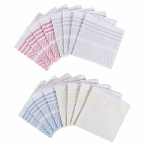 100% Cotton 16 Dish Cloth or 8 Hand Towel Set Home Decor Matching Kitchen Linens 16 Pack Perspective: front