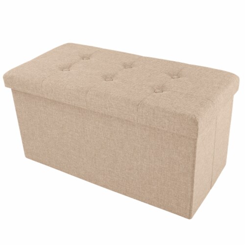 Folding storage ottoman bench best sale