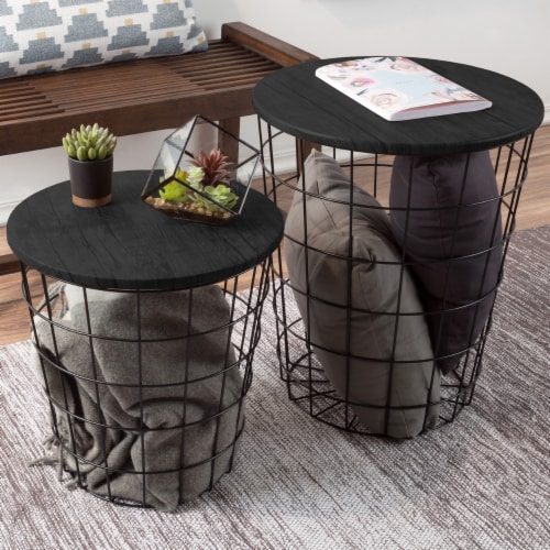 Metal basket table hotsell
