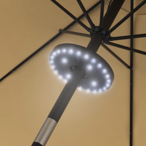 Hanging shop umbrella lights