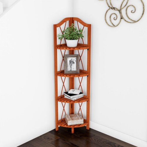 Corner clearance display shelving