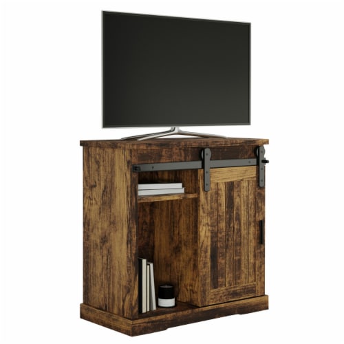 Lavish Home Tall Tv Stand Entertainment Center For Up To 34 In Tvs Brown Woodgrain 1 unit Kroger