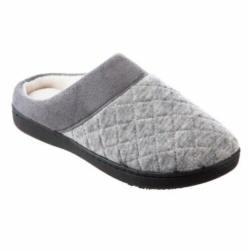 Isotoner­® Becca Hoodback Women's Slippers - Gray Perspective: front