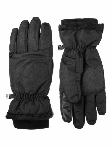 Isotoner­® Women's Small Ski Gloves - Black Perspective: front
