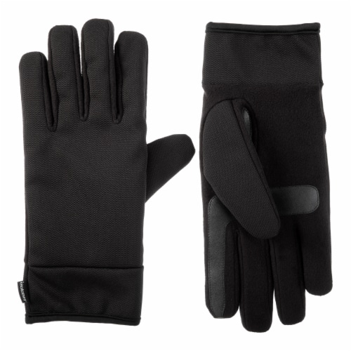 Isotoner­® Men's Large Stretch Gloves - Black Perspective: front