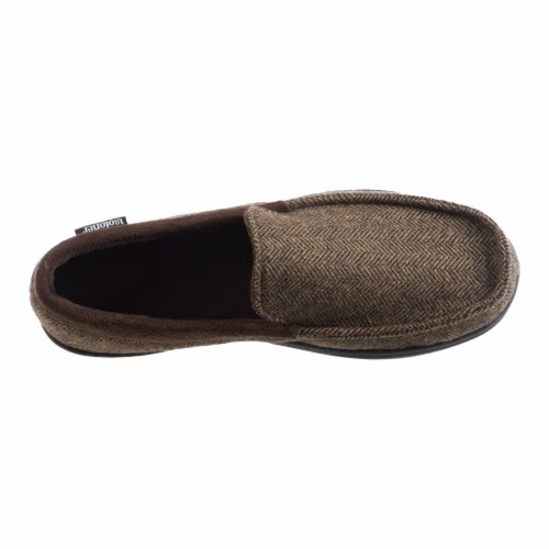 Isotoner® Men's Herringbone Logan Moccasin - Brown, XXL - Mariano’s