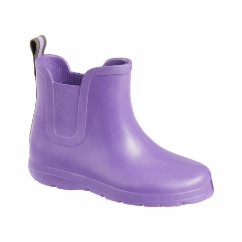 Totes® Toddler's Chelsea Short Rain Boots - Purple Paisley, 9-10 - Baker’s