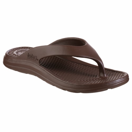 Totes Men's Sol Bounce Ara Thong - Brown Perspective: front