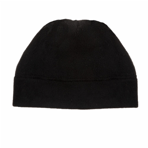 Isotoner® Men's Fleece Beanie - Black Perspective: front