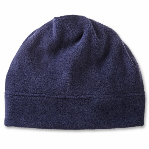 Isotoner® Men's Fleece Beanie - Navy Perspective: front
