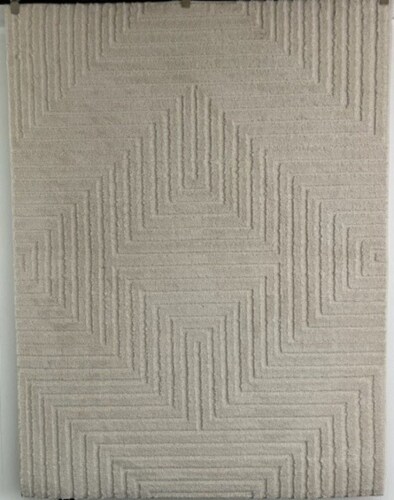 Fred Meyer Hi-Low Ivory Area Rug Perspective: front