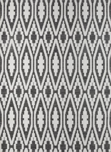 Backyard Bungalow Dania Khloe Indoor/Outdoor Rug - Black-White Perspective: front