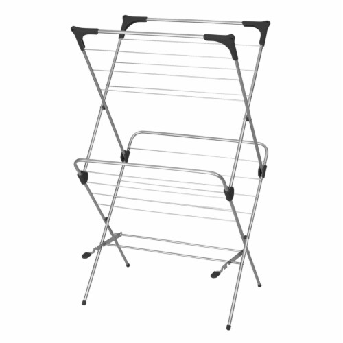 Home Basics 2-Tier Steel Clothes Dryer Perspective: front