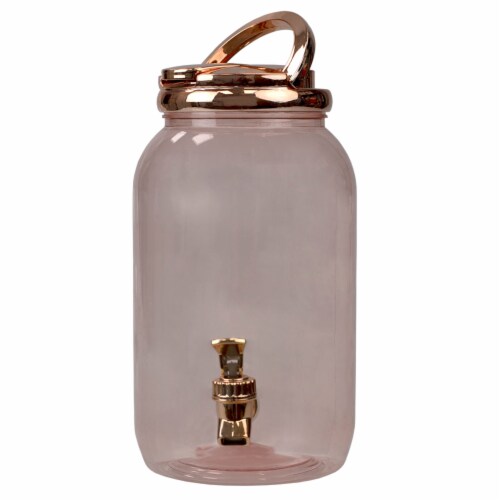 Home Basics 3.78 Lt Plastic Beverage Dispenser, Rose Gold, Each - Kroger