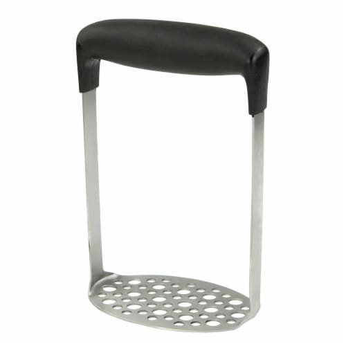 Home Basics Stainless Steel Potato Masher, Silver Perspective: front
