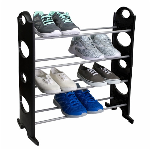 Plastic shoe sales rack stackable