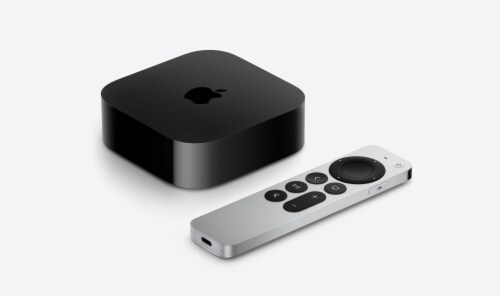 Apple TV 4K HD Streaming Device Perspective: front