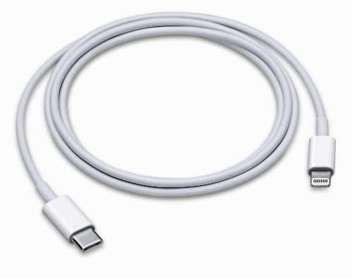 Apple MM0A3AM/A USB-C to Lightning Cable Perspective: front