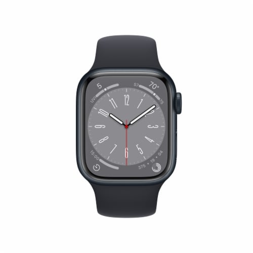 Apple Watch Series 8 GPS 41mm Midnight Aluminum - M/L Perspective: front