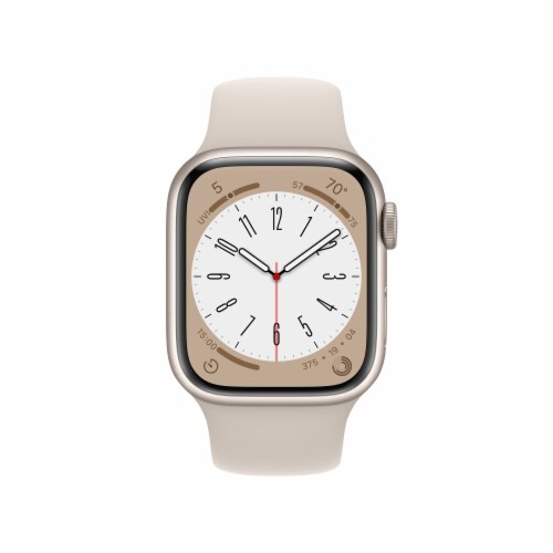 Apple Watch Series 8 GPS 41mm Starlight Aluminum - S/M Perspective: front