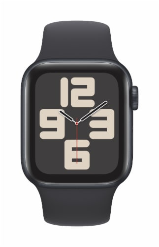 Apple Watch SE GPS 40mm Midnight Aluminum Case with Midnight Sport Band Perspective: front