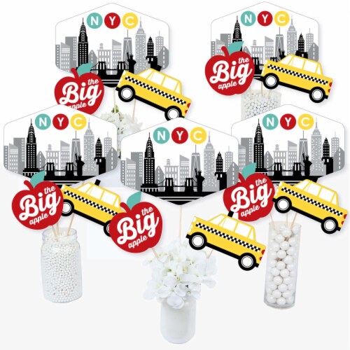 Buy Big Dot Of Happiness NYC Cityscape - Dessert Cupcake Toppers - New