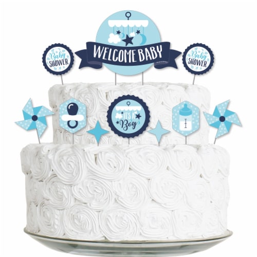 Big Dot of Happiness It's a Boy - Blue Baby Shower Cake Decor Kit