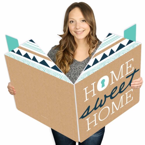 Big Dot of Happiness Home Sweet Home Congratulations Giant Greeting Card Big Jumborific Card Perspective: front