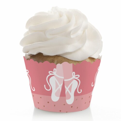 Big Dot of Happiness Tutu Cute Ballerina - Ballet Birthday Party Decor Cupcake Wrappers 12 Ct Perspective: front