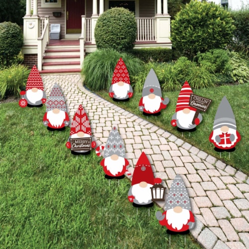 christmas gnome yard art