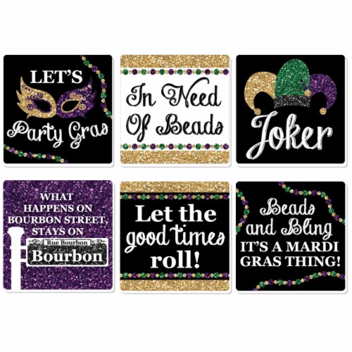 mardi gras coasters