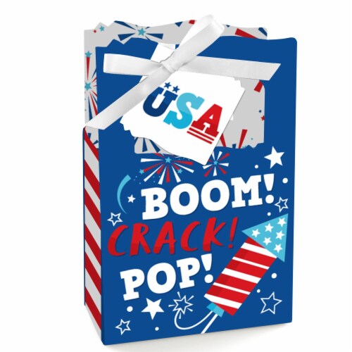 Big Dot of Happiness Firecracker 4th of July Red White Royal