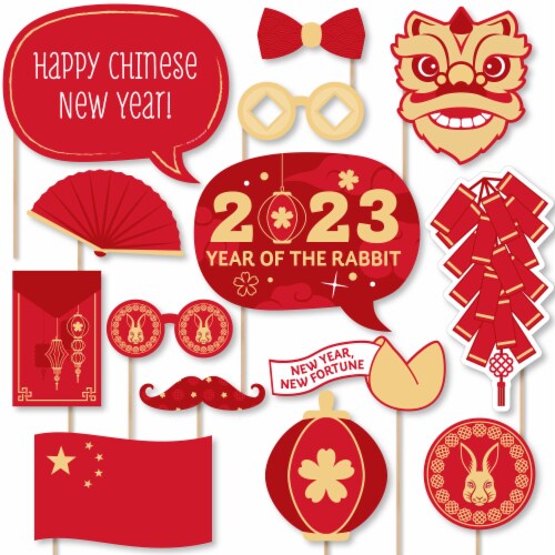 chinese new year photo booth props printable