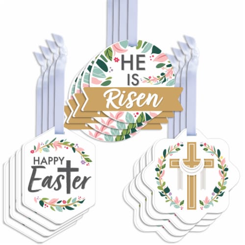 Big Dot of Happiness Religious Easter Christian Party Favor Tags