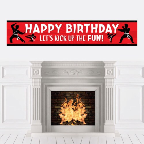 Big Dot of Happiness Karate Master Happy Birthday Martial Arts