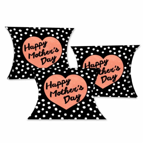 Big Dot of Happiness Best Mom Ever Favor Gift Mother's Day Party Petite Pillow Boxes 20 Ct Perspective: front