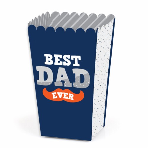 Big Dot of Happiness Happy Father's Day - We Love Dad Party Favor Popcorn Treat Boxes - 12 Ct Perspective: front