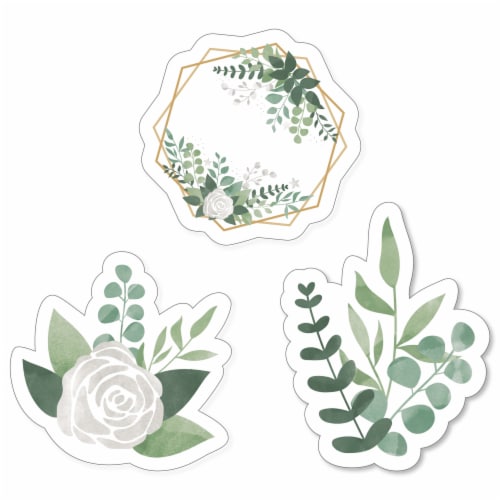 Big Dot of Happiness Boho Botanical - DIY Shaped Greenery Party Cut-Outs - 24 Count Perspective: front