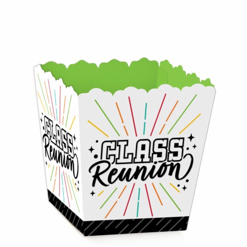 Big Dot of Happiness Still Got Class Mini Favor School Reunion Party Treat Candy Boxes 12 Ct Perspective: front