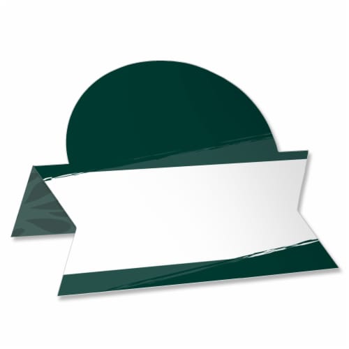 Big Dot of Happiness Emerald Elegantly Simple - Party Table Setting Name Place Cards - 24 Ct Perspective: front