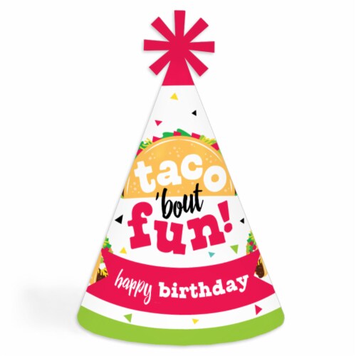 Big Dot of Happiness Taco Bout Fun Cone Happy Birthday Party Hats Standard Size 8 Count 8 Count Harris Teeter