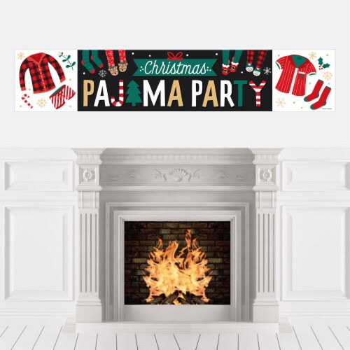 Big Dot of Happiness Christmas Pajamas Holiday Plaid PJ Party Decorations Party Banner 1 Count King Soopers