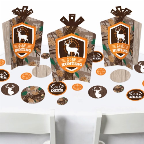 Big Dot of Happiness Gone Hunting Birthday Party Decor Terrific Table Centerpiece Kit 30 Ct Perspective: front