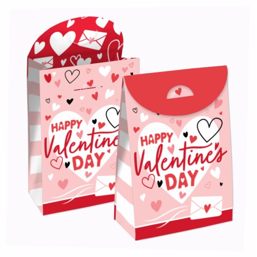 Big Dot of Happiness Conversation Hearts - Assorted Valentine’s Day Party  Gift Tag Labels - To and From Stickers - 12 Sheets - 120 Stickers